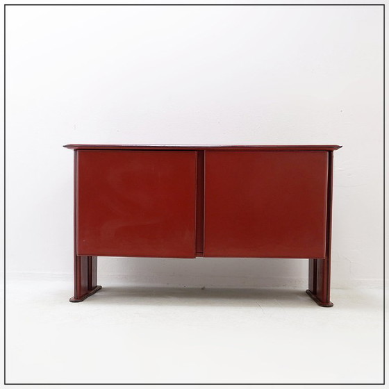 Image 1 of Credenza in pelle del marchio brasiliano De Couro - anni '80