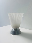 Vintage IKEA T9715 wall lamp ribbed glass aluminium