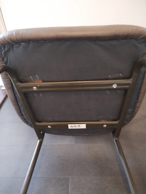 Vintage De Wit (Office) chair, green frame, light green upholstery – Office chairs, Metal, Plastic (photo 5 of 7)