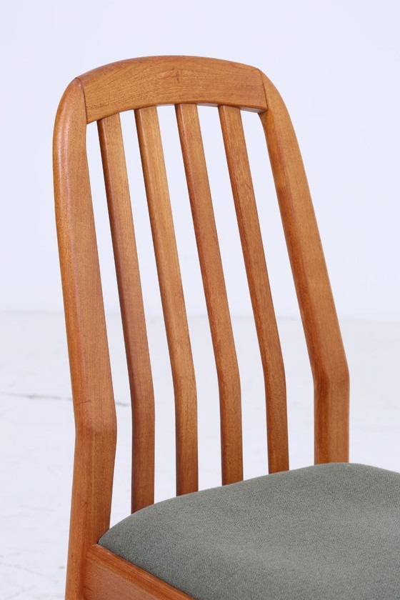 Image 1 of Set of 4 vintage teak Dyrlund chairs from the 60s | Mid - Century kitchen chair dining chairs vintage retro #06-48