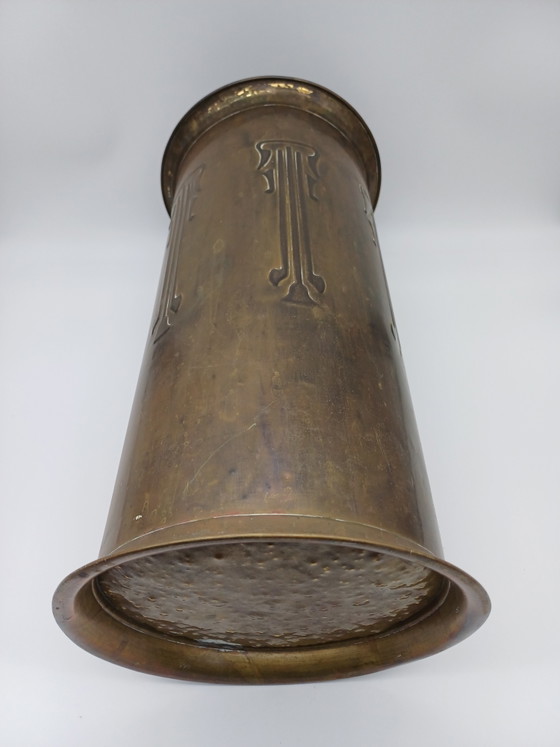 Art Nouveau, Jugendstil Paraplubak – Brass (photo 7 of 10)
