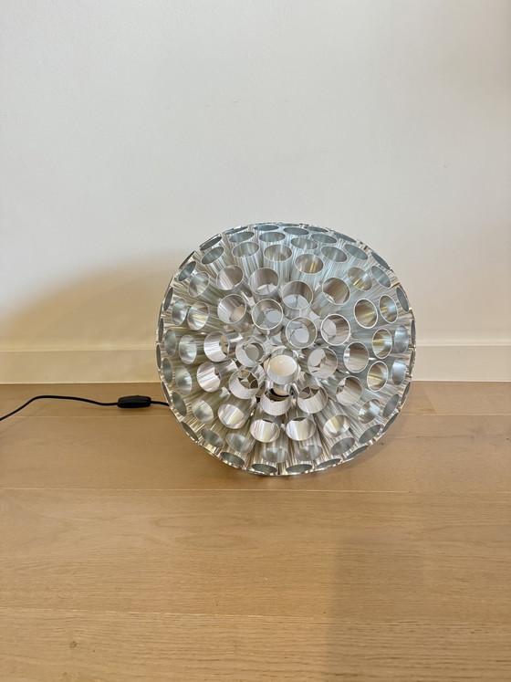 Vintage Space Age Aluminium Table Lamp or Pendant Light (photo 5 of 7)