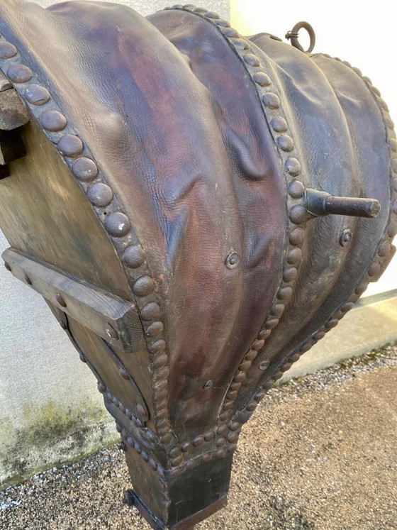 Image 1 of Large blacksmith's bellows made of genuine wood and leather