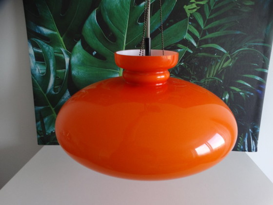Raak Amsterdam B-1008, Hanglamp Oranje. – Hanglampen, Glass, Metal (photo 7 of 10)
