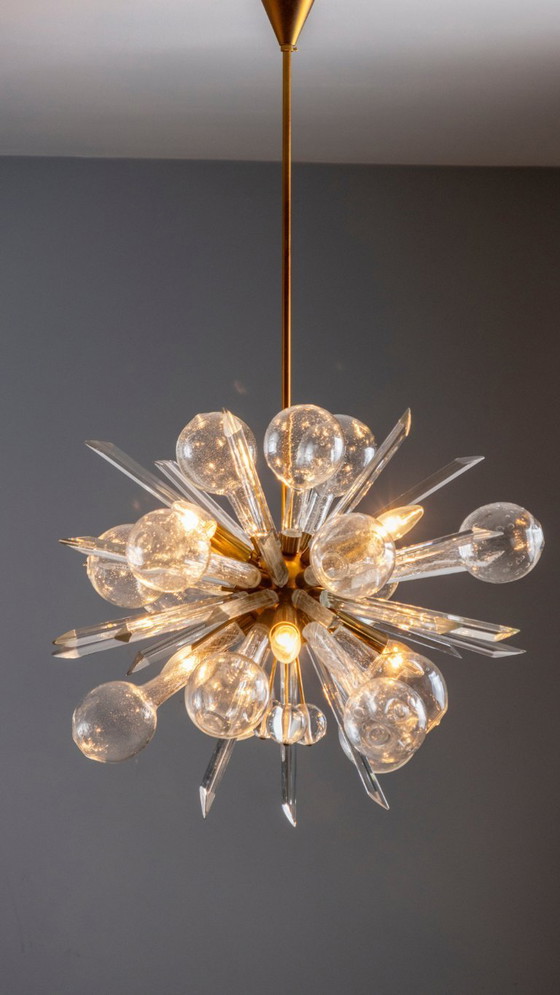 Image 1 of Kroonluchter EXPLOSE, René Roubíček, jaren 60-70, Tsjechoslowakije