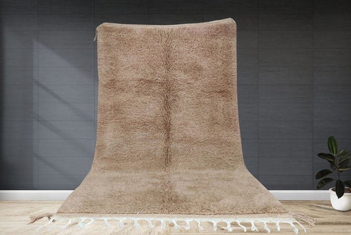 Alfombra de lana natural tejida a mano, de elaboración tradicional, tamaño 1,5/2,5 m.