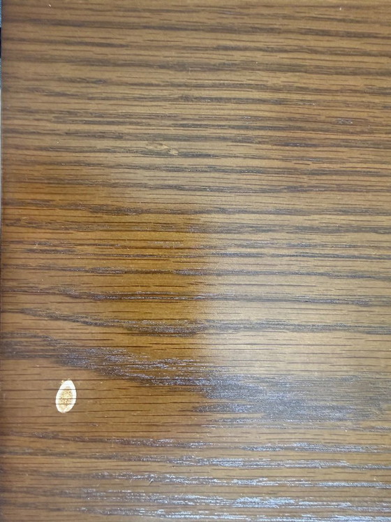 Image 1 of Premium Meublie 'Jenson' uitschuifbare eettafel (donker eiken) + 4 stoelen
