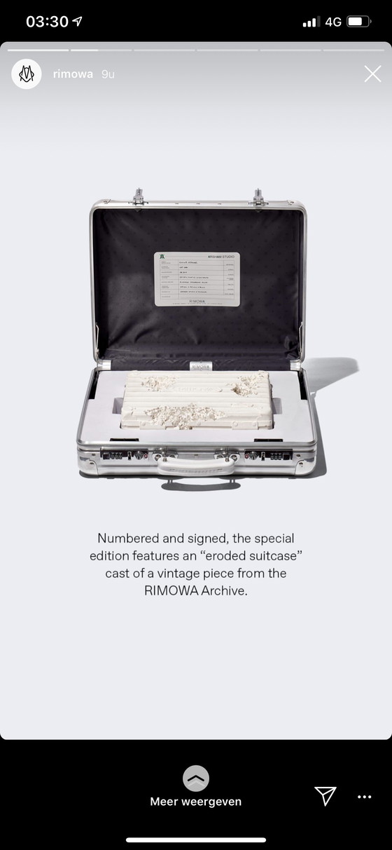 Image 1 of Rimowa x Daniel Arsham Eroded Attache Edizione Limitata