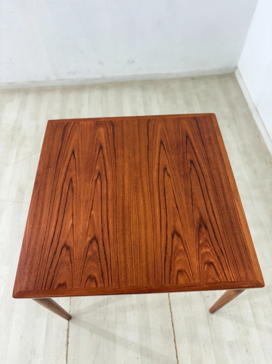 Image 1 of Deense teakhouten eettafel / Teakhouten eettafel uit de jaren 60 / Eettafel in mid-century stijl / Vintage teakhouten eettafel