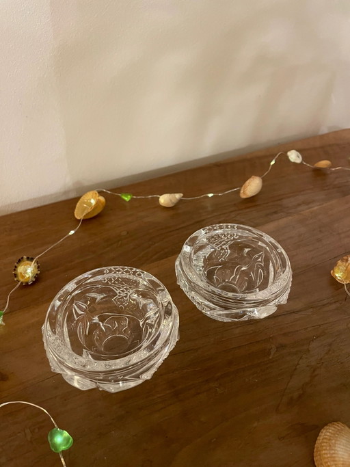 Cristal d'Arques Kerzenhalter, 2er Set