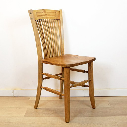 Vintage Spanish Office Chair in Oak, 1940s