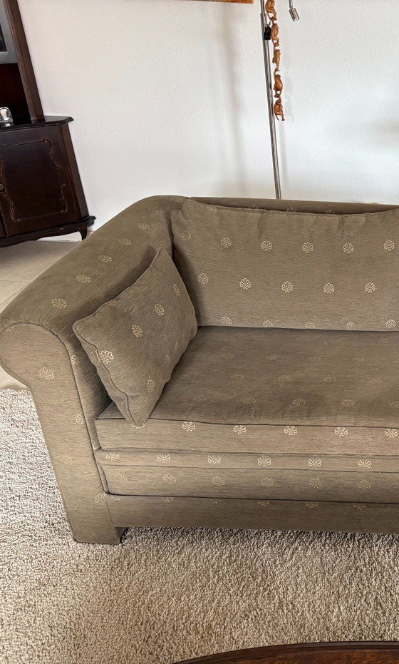 Image 1 of 3-Sitzer-Sofa aus grünem Stoff