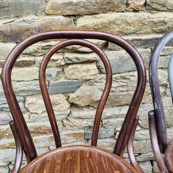 Set of 4 Vintage Bistro High Chairs – Dining chairs, Wood (photo 15 of 33)
