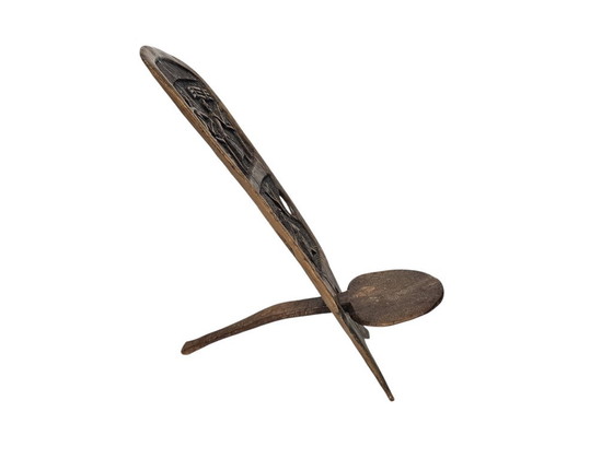 Silla Palaver - Silla de parto/bario - Madera maciza - Malawi - Tercer cuarto del siglo XX – Sillas y sillones (photo 7 of 8)