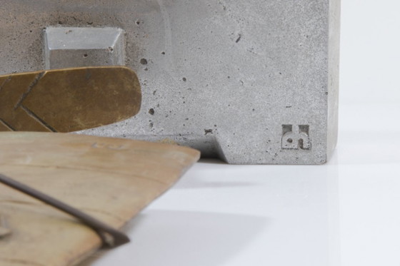 Image 1 of Brutalist sculpture: surfboard signed David Marchall