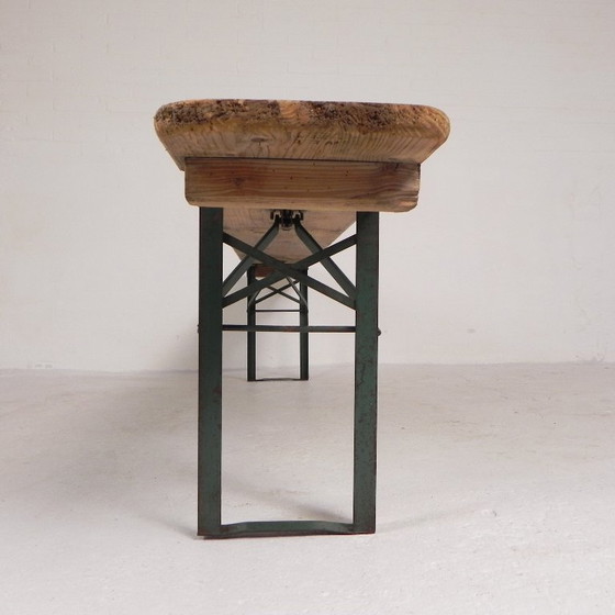 Image 1 of Klappbank, Klappbank für die Terrasse, 215 cm lang, 1960er Jahre