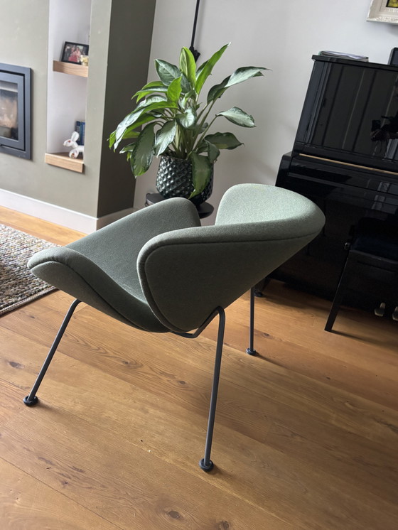 Image 1 of 2x Armchair Artifort orange slice, einer mit Fußhocker