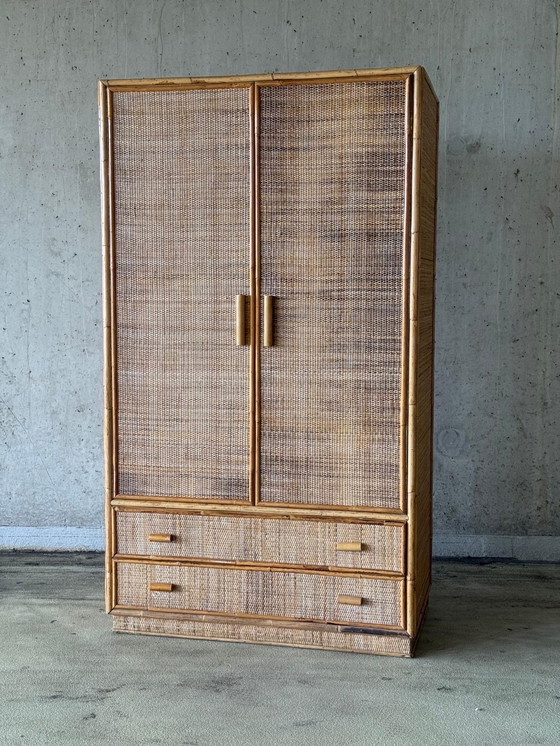 Image 1 of Armadio vintage Dal Vera in bambù boho, 1970