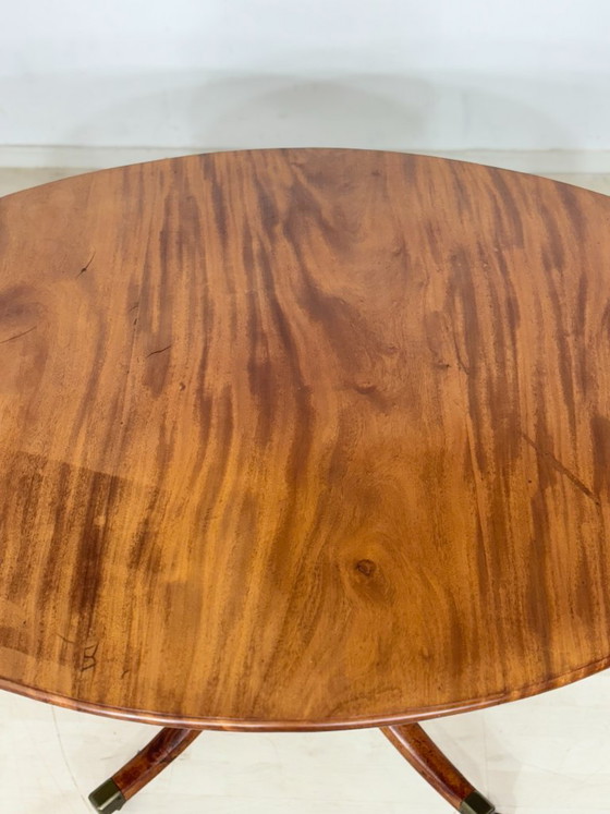 Bellissimo tavolo da pranzo in mogano | Tavolo da cucina vintage | Tavolo in legno | Stile coloniale con (photo 4 of 12)