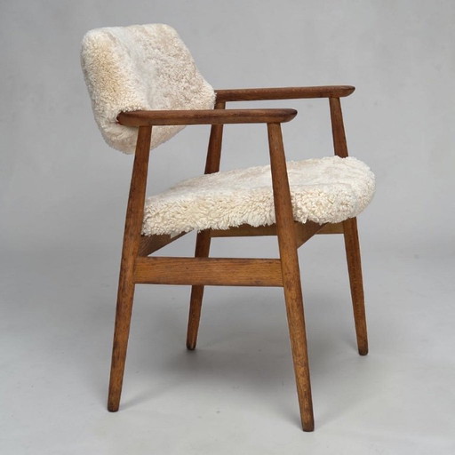 1960s, Danish design by Erik Kirkegaard, model 43, genuine sheepskin.