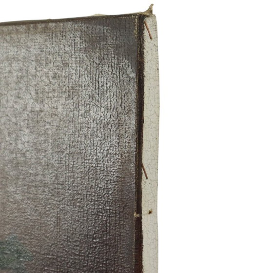 Image 1 of Nature morte de fleurs, tableau 60x50cm