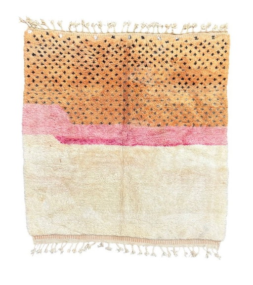 Modern Moroccan Berber Abstract Wool Rug 