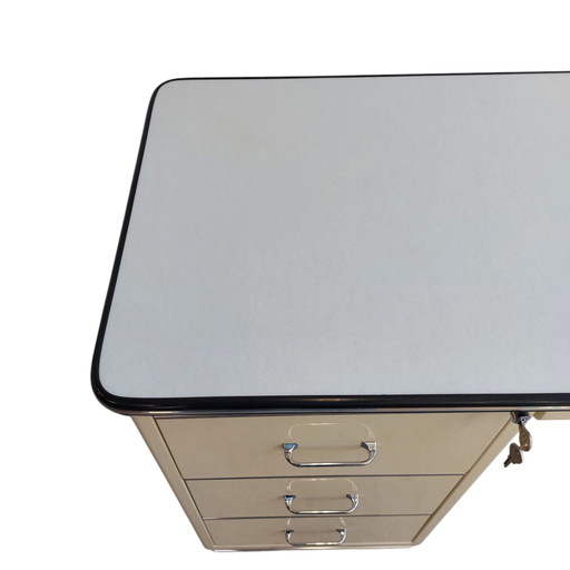 Vintage metal doctor's desk