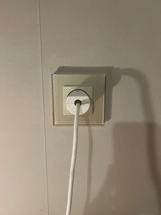 Image 1 of Lámpara de mediados de siglo de estilo Art Déco realizada en piedra italiana transparente