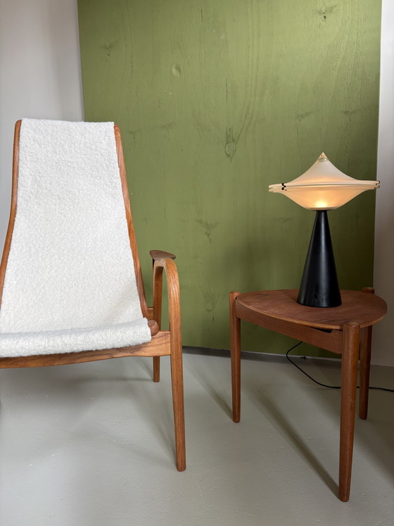 Swedese Lamino fauteuil nieuw bekleed – Wood, Wool (photo 9 of 10)