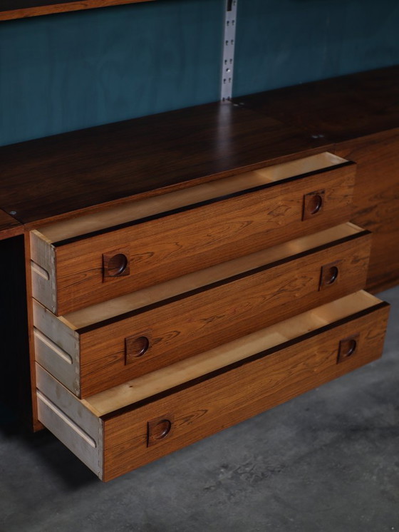 Image 1 of Albert Hansen rosewood chrome Danish wall system