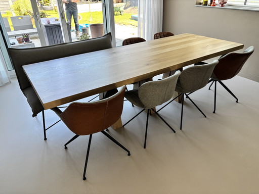 Oak dining table