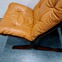 Set Ingmar Relling Siesta Chair Chairs Cognac Leather Vintage Armchair Westnova 60s/70s