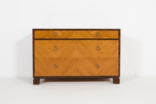 Commode Art déco scandinave d'Axel Larsson pour Bodafors, Suède des années 1930