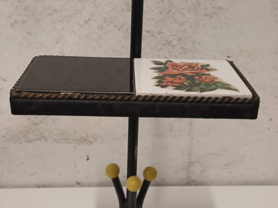 Table de la centrale atomique avec des carreaux – Porte-plantes, Ceramic, Metal (photo 10 of 13)
