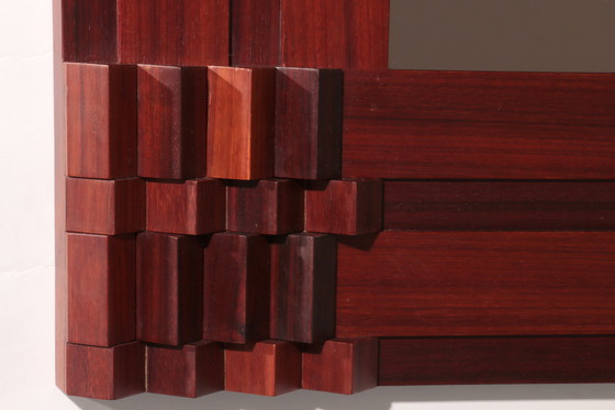 Image 1 of Luciano Frigerio 'Model Norman' Miroir italien du milieu du siècle 1970