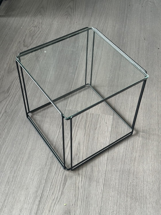 Image 1 of Max Sauze 1970 Table d'appoint Table Vintage Glass Design