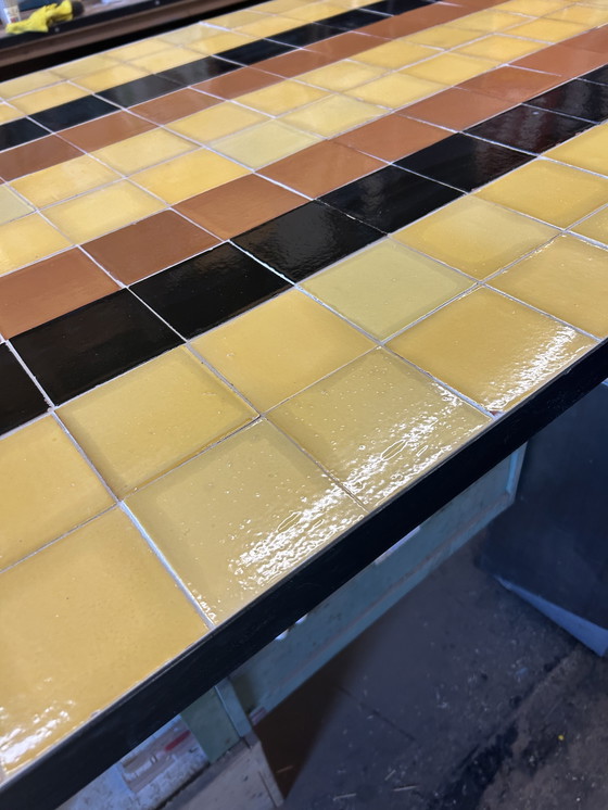 Image 1 of Tavolo da interno marocchino alla moda realizzato con piastrelle di Fez