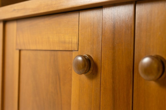 Image 1 of Silvio Coppola, for Bernini. Walnut stepped sideboard. 1960s.