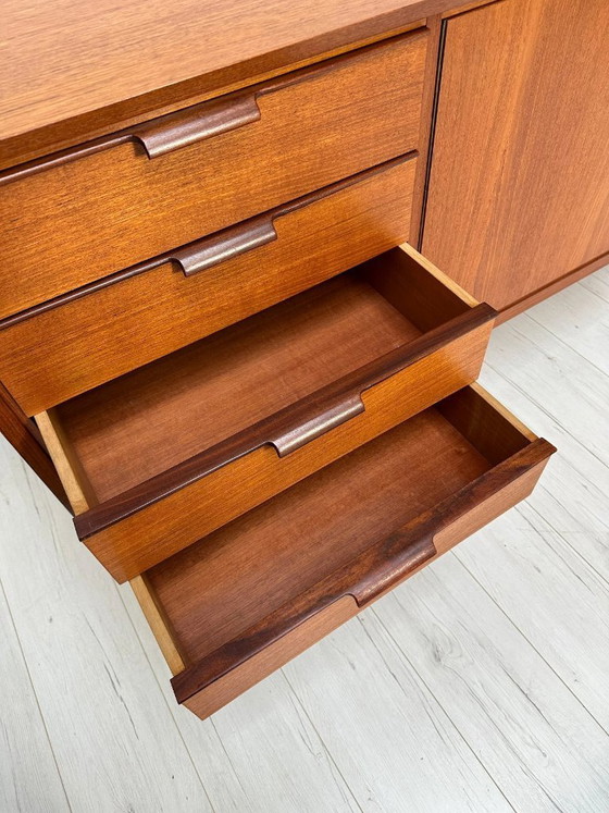 Image 1 of Vintage Large Teak Sideboard, Mid-Century Modern Scandinavian Design, 1960s
