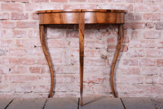 Mesa auxiliar Biedermeier restaurada, Nogal, Pulido renovado, Austria década de 1820, Mesas auxiliares, Madera (foto 9 de 10)