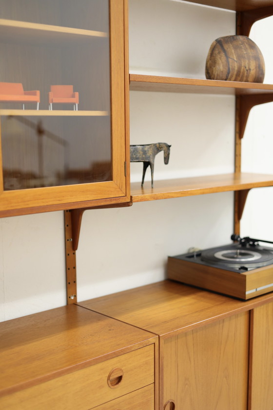 Image 1 of Wandsysteem Teak, Hansen en Guldborg Jaren 60