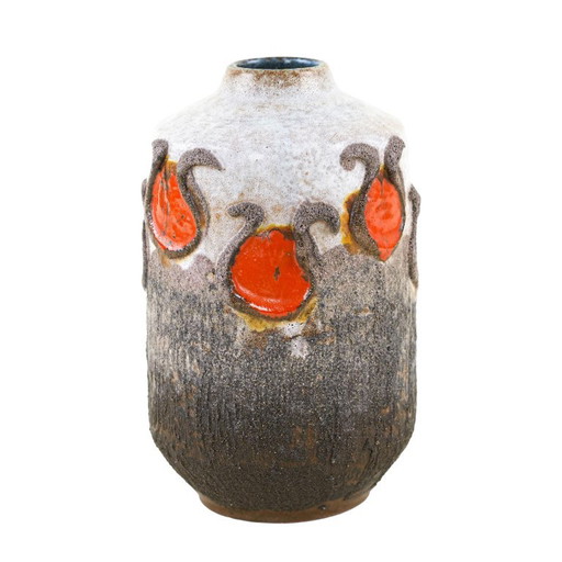 Vase en céramique, design allemand, années 1960, fabriqué par Strehla
