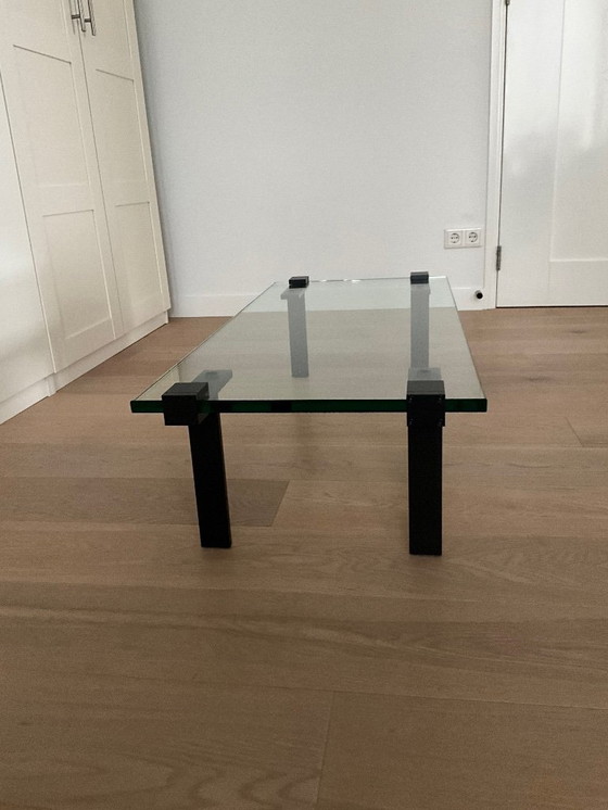 Image 1 of Gelderland 7920 T-table, Tavolino da caffè in vetro, design Bart Vos