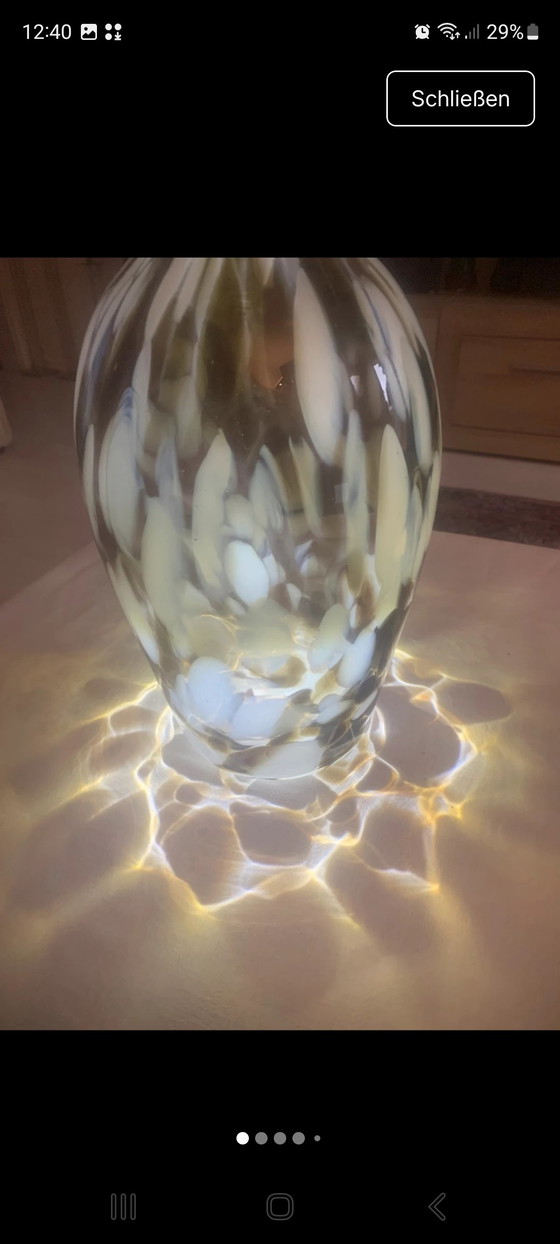 Image 1 of Large hand-blown Murano vase - Vintage - Italy 35 cm