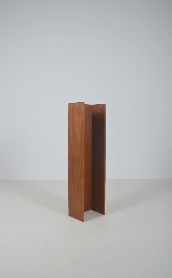 Image 1 of Dänisches Wandregal aus massivem Teakholz, 1970er Jahre