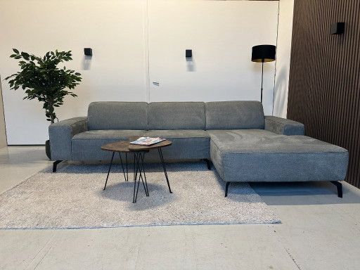 Blauw/Grijze hoekbank 290x170 cm