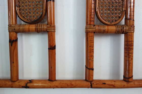 Bamboo and Cane Headboard, 1970s – Bedroom accessories, Rattan, Wicker (photo 10 of 12)
