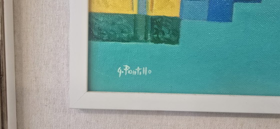 Image 1 of Unique and Exclusive Material Mosaic Painting with Relief "The Treasure of Sifnos" (1993)