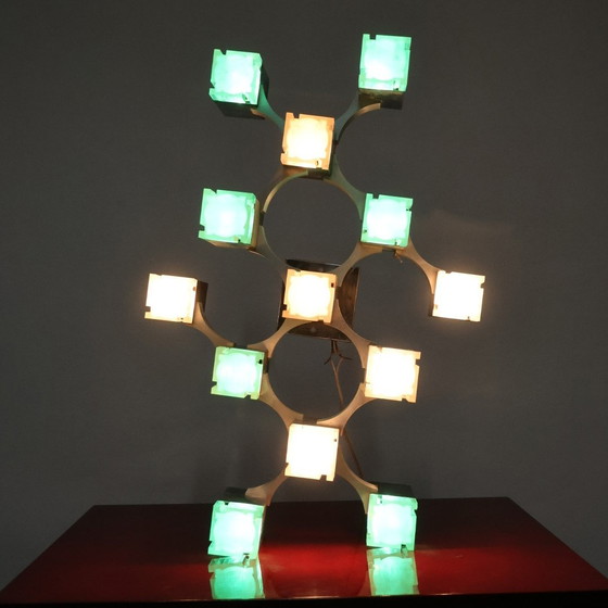 Image 1 of Sciolari Cubic pendant lamp, 1970s design