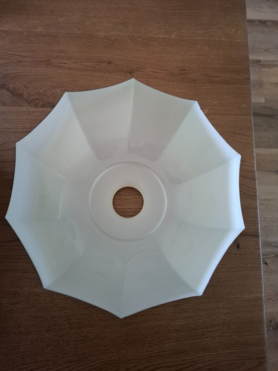 Vintage Opaline Glass Lampshade 26 Cm – Art Deco Style – Pendant lamps, Other (photo 5 of 5)